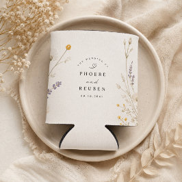Enfriador De Latas Boda de flores silvestres elegantes