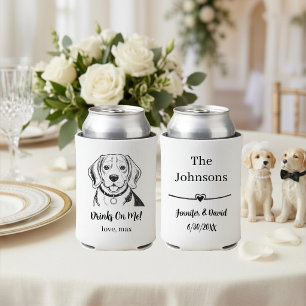 Enfriador De Latas Boda de Mascota Personalizada