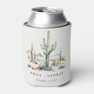 Enfriador De Latas Boda de paisajes del desierto del Oeste de Boho Ca
