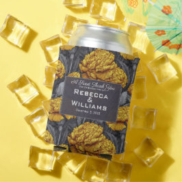 Enfriador De Latas Boda de primavera con pétalos de clavel personaliz