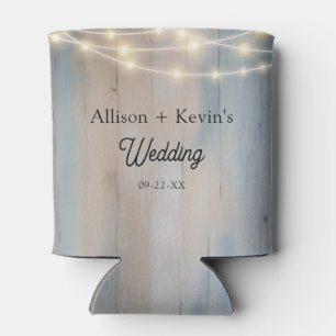 Enfriador De Latas Boda de Rustic Country String Lights