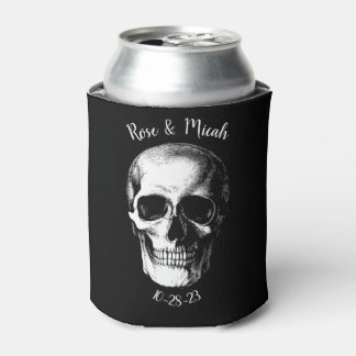 Enfriador De Latas Boda de Skull Gothic Halloween