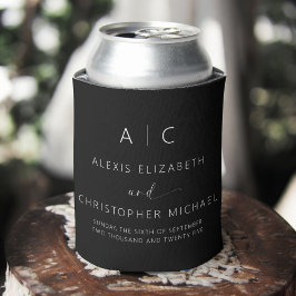 Enfriador De Latas Boda elegante Minimalista moderna