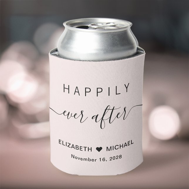 Enfriador De Latas Boda Feliz Nunca Después De Rosa (Subido por el creador)