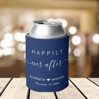 Boda feliz por siempre después del azul marino