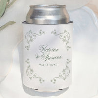 Boda Floral Vintage Verde Salvia