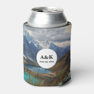Enfriador De Latas Boda fotográfico de las montañas alpinas