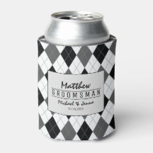 Boda Groomsman personalizada de Argyle Harlequin