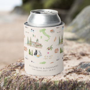 Enfriador De Latas Boda ilustrada en el lago de Como, Italia