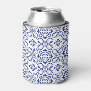 Enfriador De Latas Boda Mosaico Azul Mediterráneo Moderno