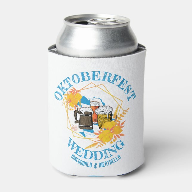 Enfriador De Latas Boda OKTOBERFEST (Lata Anverso)