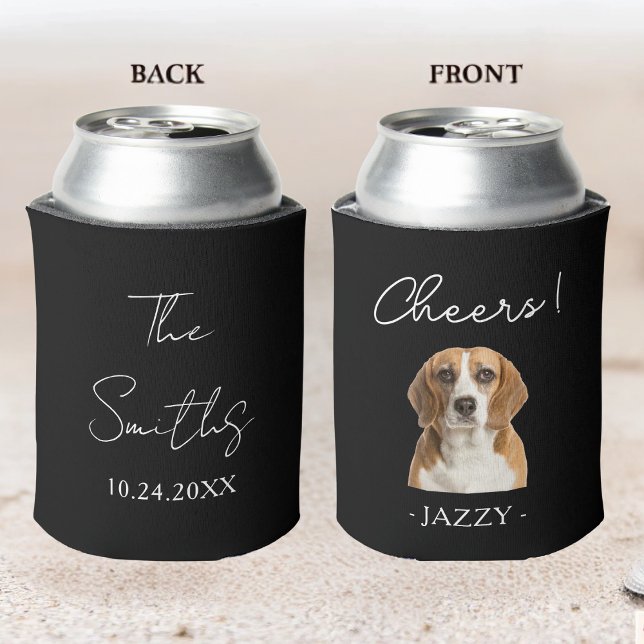 Enfriador De Latas Boda Personalizada Favor de Perros Mascotas Gatos  (Subido por el creador)