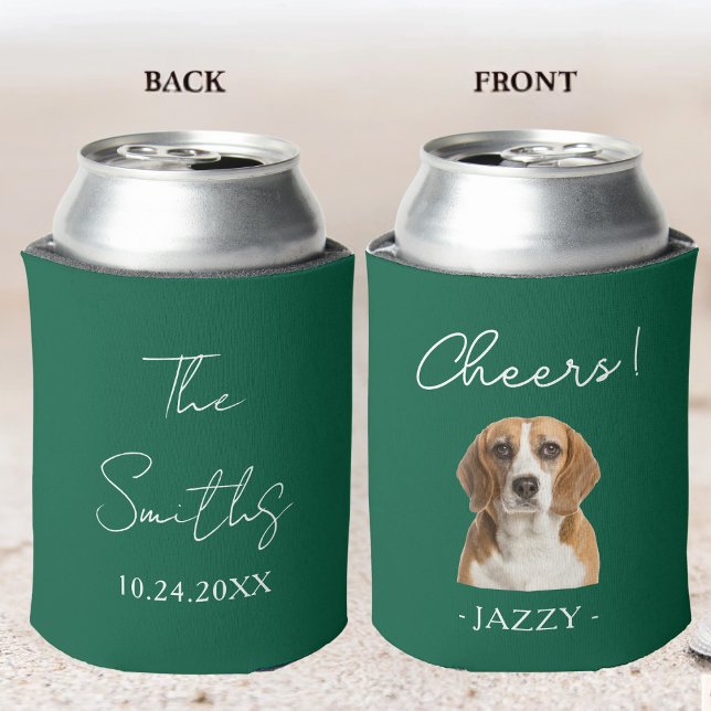 Enfriador De Latas Boda Personalizada Favor de Perros Mascotas Gatos  (Subido por el creador)