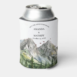 Enfriador De Latas Boda Rústico del Pino Forestal de la Montaña de la