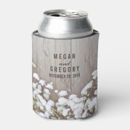 Enfriador De Latas Boda Rústico del Respirar del Bebé