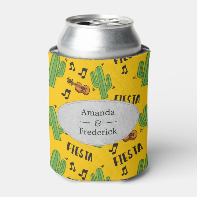 Enfriador De Latas Boda temático de Fiesta (Lata Anverso)