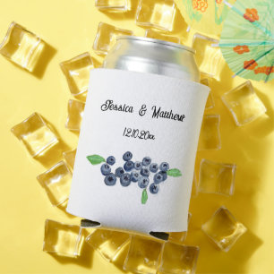 Enfriador De Latas Bodas de color azul de arándano azul de fruta