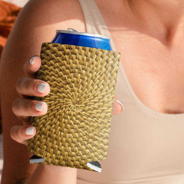 Enfriador De Latas Bohemian Rattan Basketweave Wicker Refrigerador de (Subido por el creador)