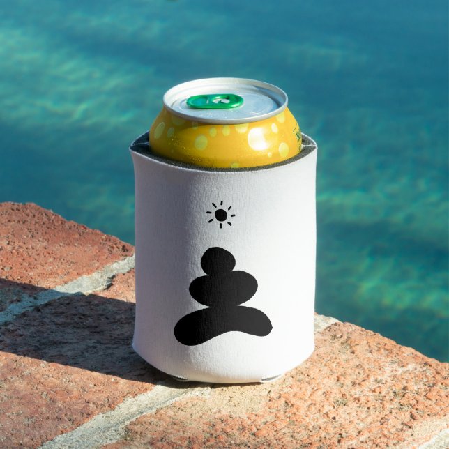 Enfriador De Latas Boho abstract Stone and Sun (Piscina in situ)