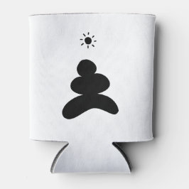 Enfriador De Latas Boho abstract Stone and Sun