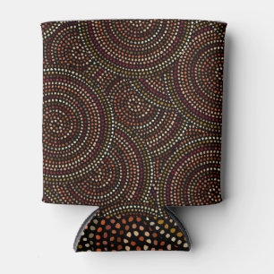 Enfriador De Latas Boho Africano: Arte Tribal Sin Marea.