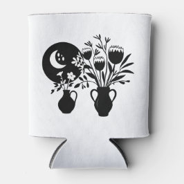 Enfriador De Latas Boho bohemian floral sun moon