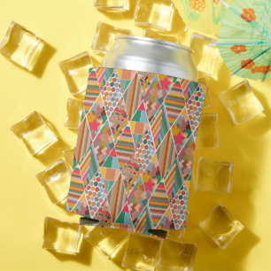 Enfriador De Latas Boho Crazy Quilt