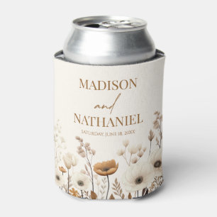 Enfriador De Latas Boho Flor silvestre Flor Flor Floral Boda Jardín
