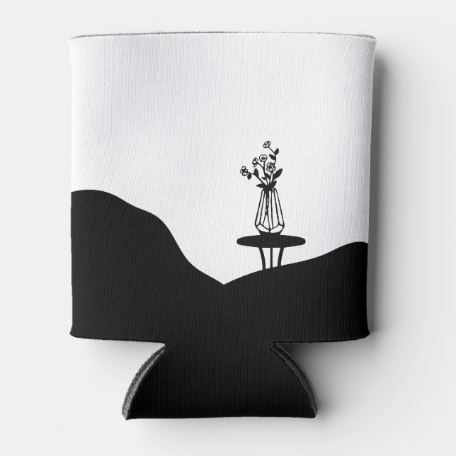 Enfriador De Latas Boho flower pot on table (Anverso)