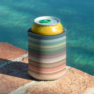 Enfriador De Latas Boho Moderno Chic Rayas