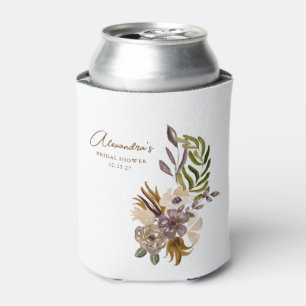 Enfriador De Latas Boho Rústica Naturaleza Botánica Personalizado Duc