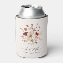 Enfriador De Latas Boho Wildflowers Bachelorette Boda Bride Tribe