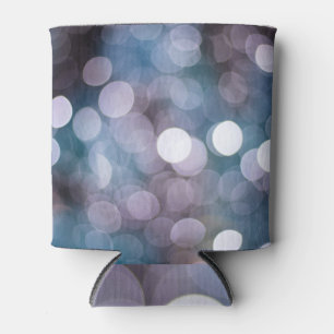 Enfriador De Latas Bokeh gris azul, fondo abstracto.