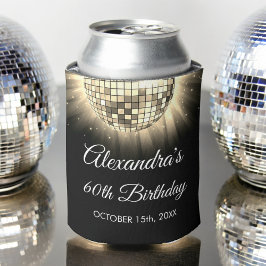 Enfriador De Latas Bola Disco de la Fiesta de los Años 70 del Oro 60