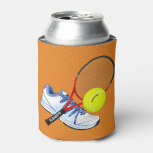 Enfriador De Latas Bola y estafa de la zapato tenis con su texto de