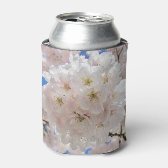 Enfriador De Latas Bolas de flores rosadas. (Lata Anverso)
