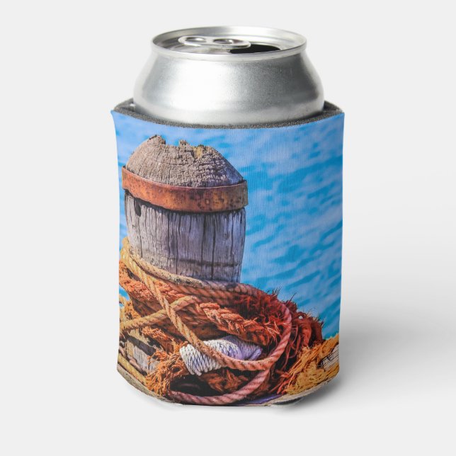 Enfriador De Latas Bollard de amarre antiguo (Reverso de la lata)