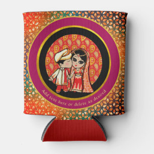 Enfriador De Latas Bollywood Engagement Boda indio Cute Coute