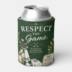 Enfriador De Latas Bolsa de golf con texto en verde