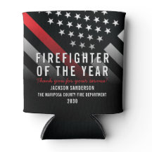 Bombero del año Bandera de incendios de empleado