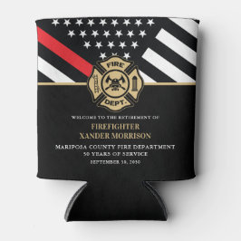 Enfriador De Latas Bombero del Departamento de Bomberos Jubilación
