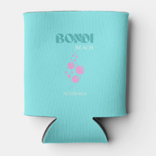 Enfriador De Latas Bondi Beach, Travel Art, Blue Aqua