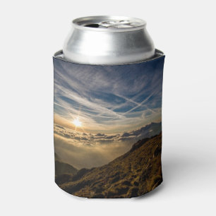 Enfriador De Latas Bonita puesta de sol en la montaña