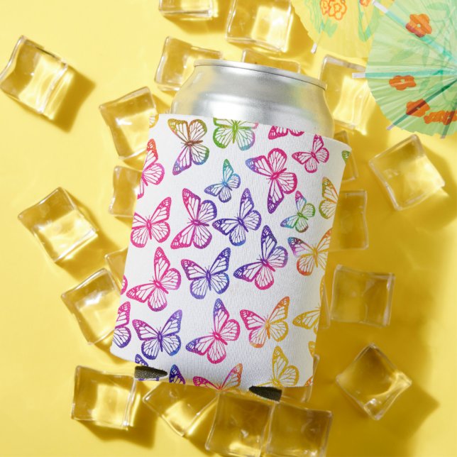 Enfriador De Latas Bonito Girona Brillante Patrón de Mariposa Irlandé (Verano in situ)