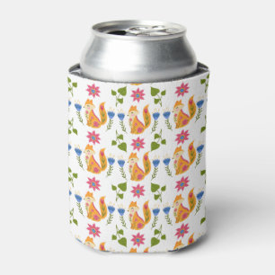 Enfriador De Latas Bonito Pastel Foxy Floral