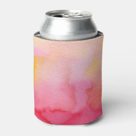 Enfriador De Latas Bonitos de acuarela Rosa/Naranjas - Todas las opci
