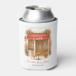 Enfriador De Latas Bonjour Bebe Paris French Cafe Baby Shower