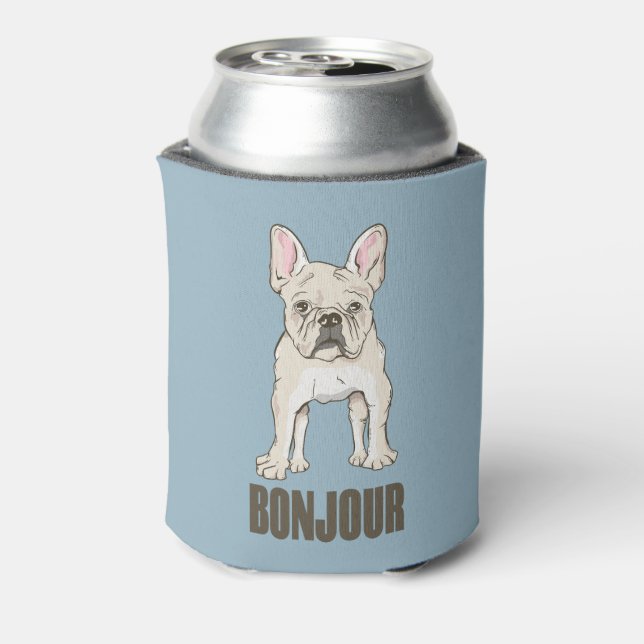 Enfriador De Latas Bonjour Bulldog francés (Reverso de la lata)