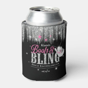 Enfriador De Latas Boots 'n Bling Disco Bachelorette ID925