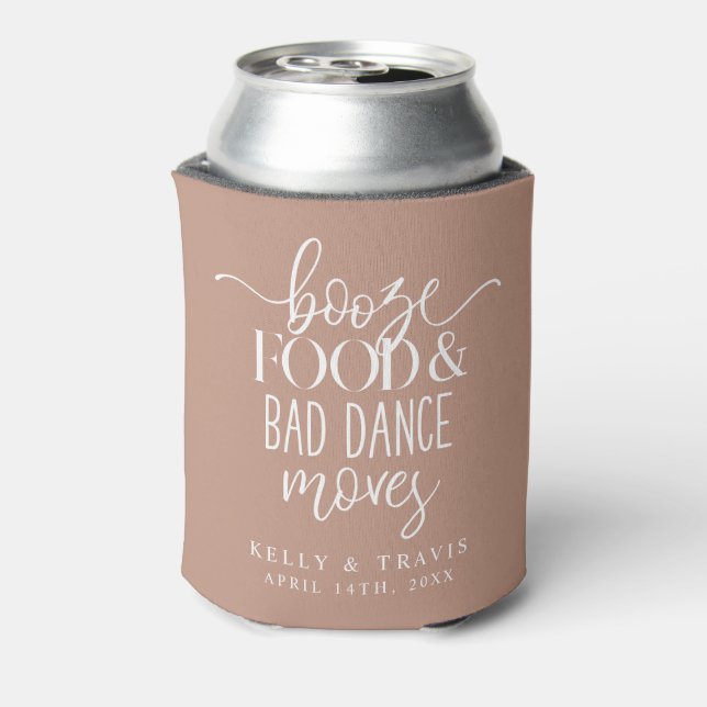 Enfriador De Latas Booze Food and Bad Dance mueve al Refrigerador de  (Reverso de la lata)